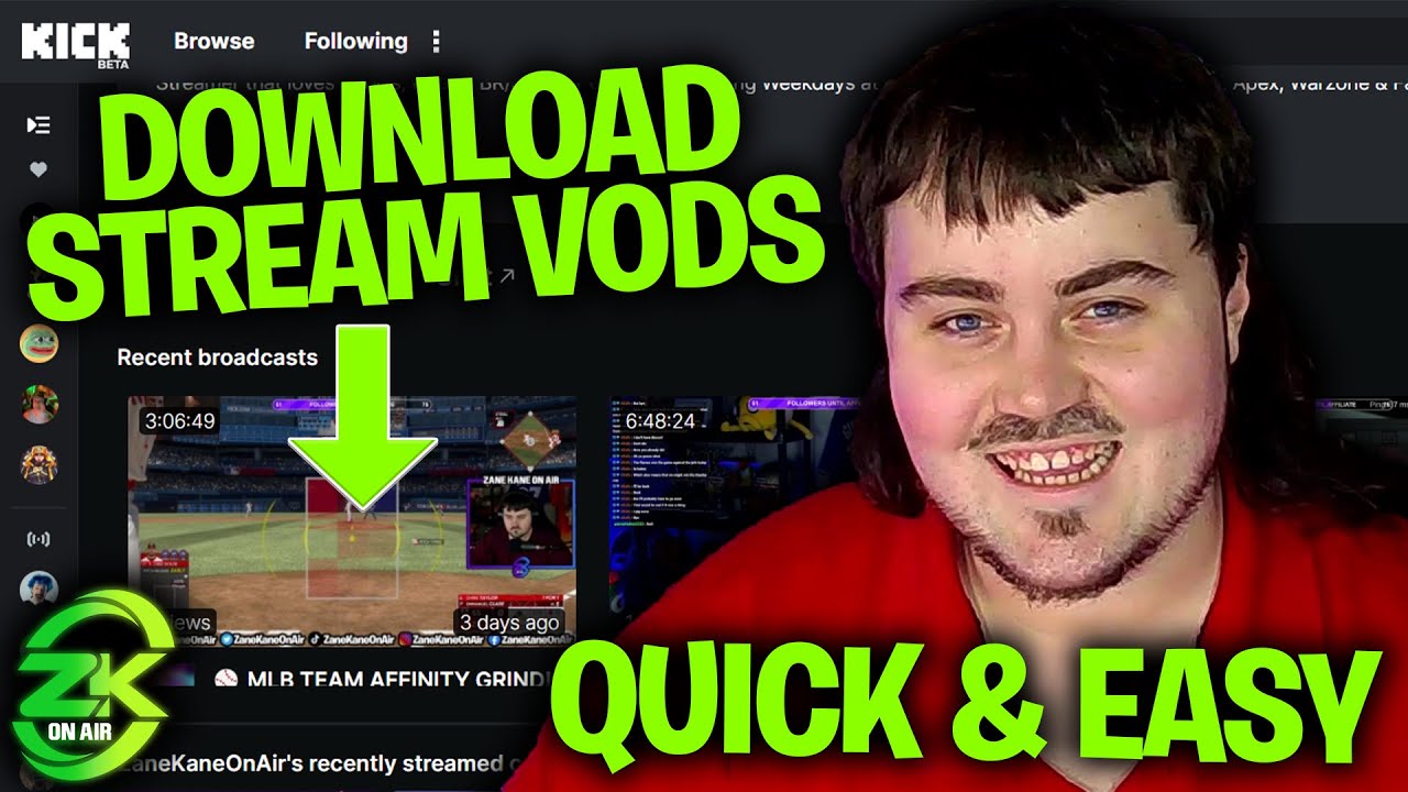 How to Download Stream VODs from Kick