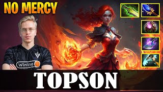 TOPSON - Lina MID | NO MERCY | Dota 2 Pro MMR Gameplay