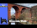 A Riverside walk. The River Mersey Stockport.