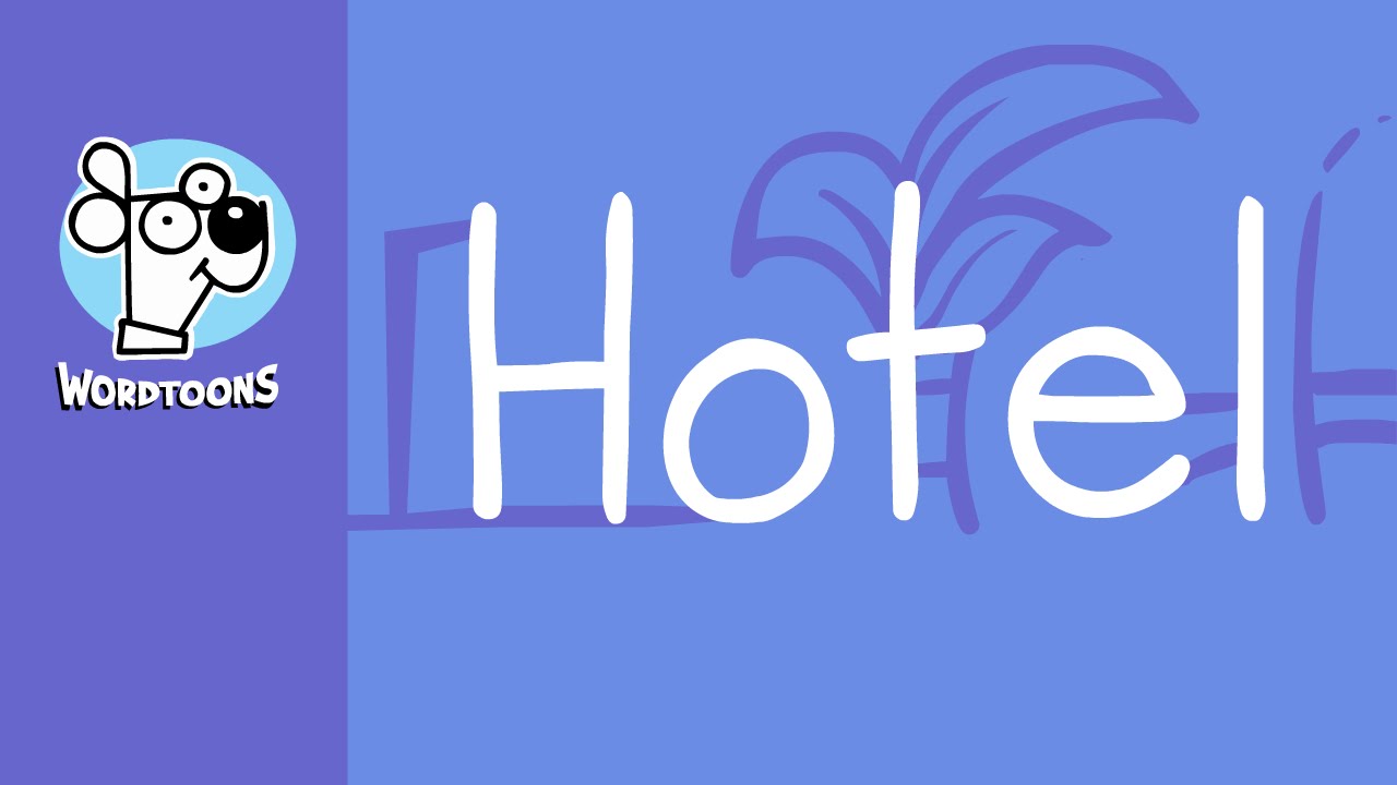 draw the word hotel into a cartoon hotel wordtoon hotel its hotel word