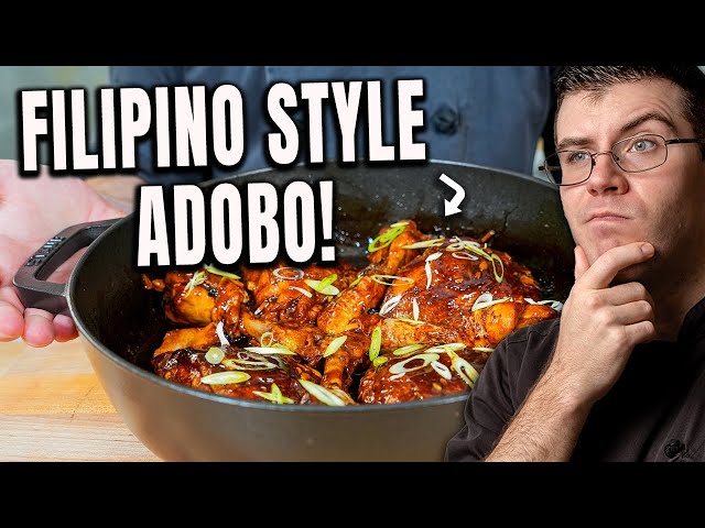 Pro Chef Makes Chicken Adobo for Uncle Roger! class=