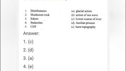 9th std Social Science Geography Ln-2 - Lithosphere-II- Exogenetic Processes- Book Back One marks