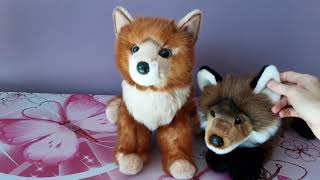 Penny the Pomsky and Furbo the Fox by Douglas Cuddle Toys- Comparison
