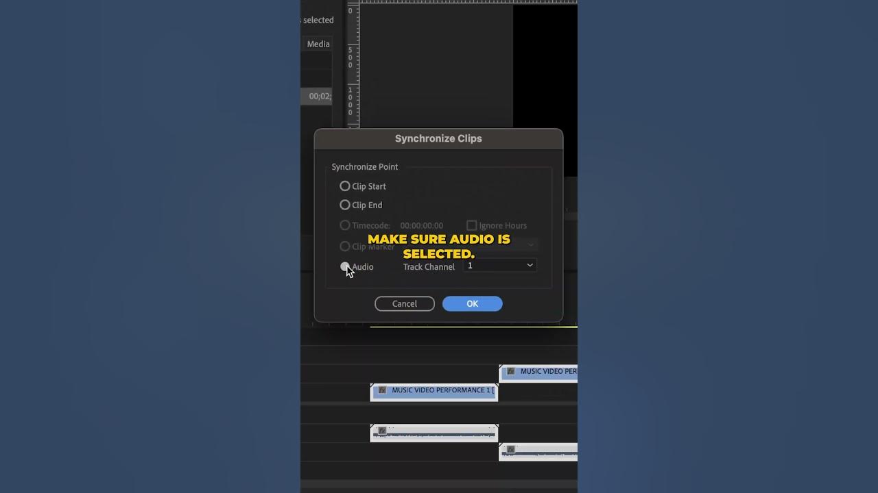 INSTANTLY Sync MULTIPLE Video Clips to One MASTER AUDIO (Premiere Pro)