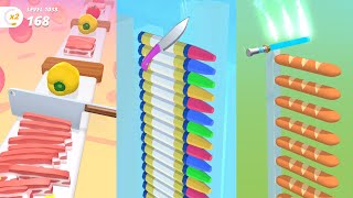 Perfect Slices vs Almost Cut vs Slice It All Very Satisfying And Relaxing ASMR Slicing Game screenshot 3
