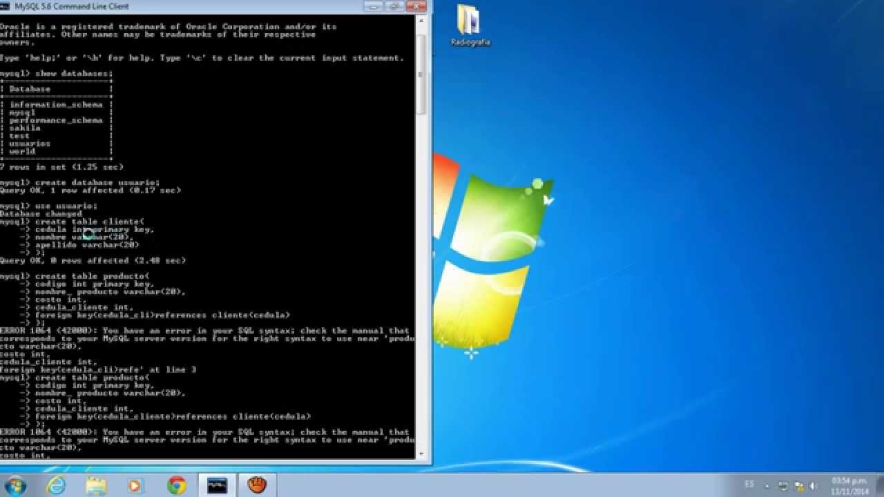 Como relacionar dos tablas en MySQL - YouTube