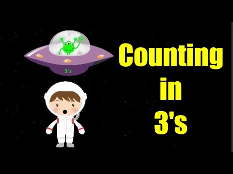Counting in 3's song for children - YouTube