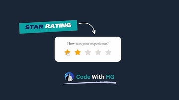 Creating an Interactive Dynamic Star Rating System for Websites | HTML, CSS & JavaScript Tutorial
