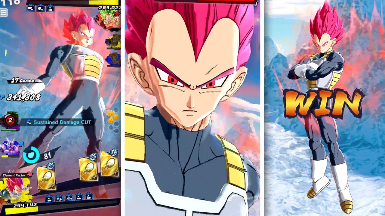 Dragon Ball Legends - Hero Vegeta Rising Rush Gameplay (DBL01-18H)