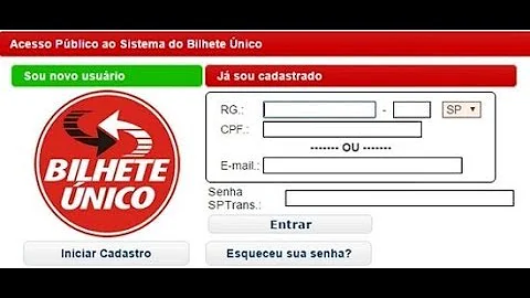 Como alterar o E-mail cadastrado na sptrans?