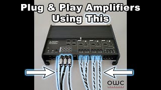 Car Audio Harness Adapter Demo with a JL Audio 5-Channel Amp. OWC Upgrades Amplifier DSP Interface.