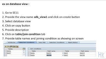 35 example on database view in sap abap #harikishorepoetabap
