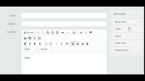 Using Shortcodes in Email Templates