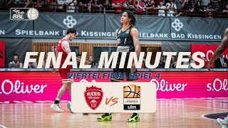FINAL 4:28 MINUTES of GAME 4 | Würzburg Baskets vs. ratiopharm ulm | Playoffs Semifinal 2023/24