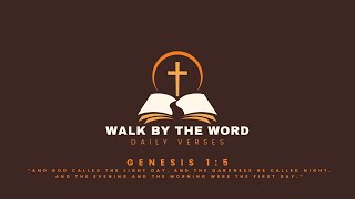 Genesis Chapter 1 Verse 5 – God Created Time | Daily Bible Devotional