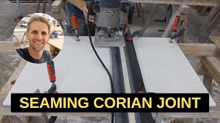 Seaming Corian Solid Surface Joint - Invisible Seam