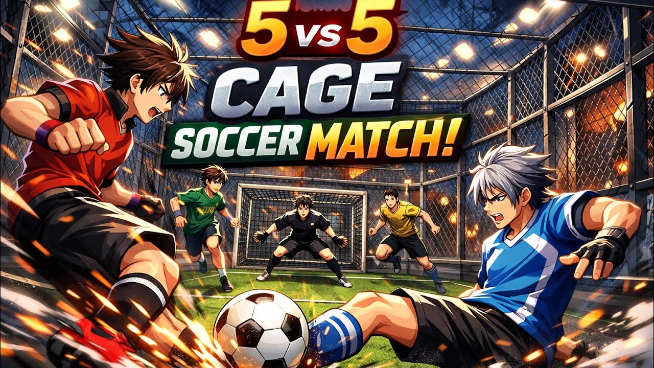 5 vs 5 CAGE SOCCER – Intensives Käfig-Match mit purer Action! ⚽🔥