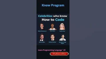 Celebrities who know How to Code 🖥️ | #shorts #programming #coding #knowprogram