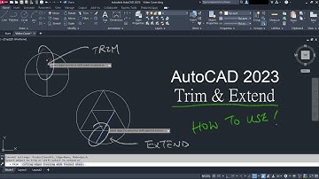 AutoCAD  Video 7 - Tips of AutoCAD Trim & Extend Command