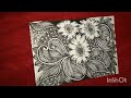 Zentangle art for beginners | Zentangle inspired art | Zentangle art easy  | How to draw zentangle