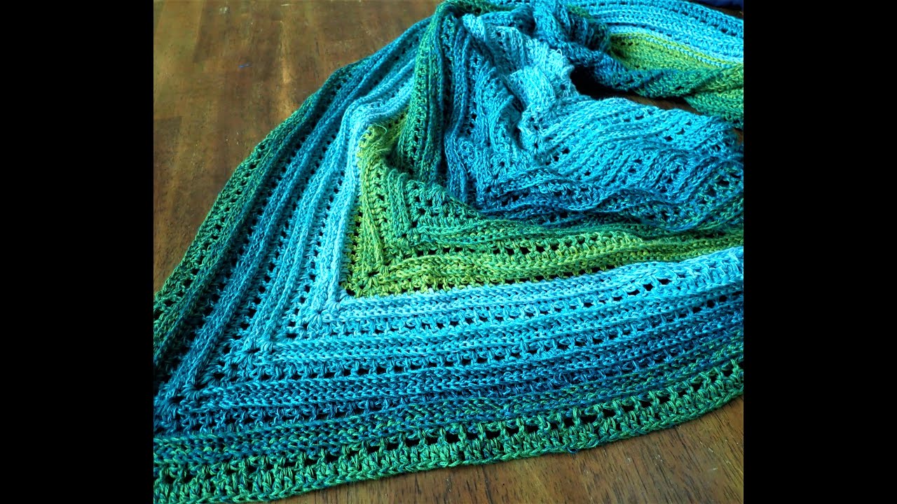 Seaglass Summer Shawl Crochet Free Pattern - Part 1