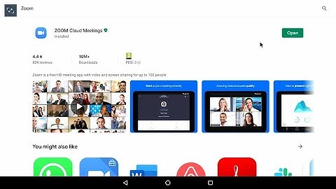 How to install Zoom from Playstore on CU360