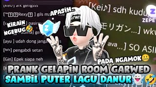 PRANK GELAPIN ROOM GARWED SAMBIL PUTER LAGU DANUR👻, BANYAK YANG NGAMOK WKWK🤣 | ZEPETO INDONESIA