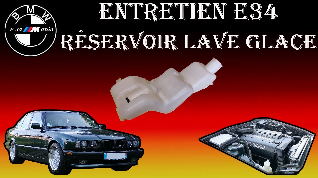 Réservoir lave glace, changement, entretien, accès à la pompe. - YouTube
