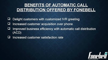What are the Benefits of Automatic Call Distribution - Fonebell