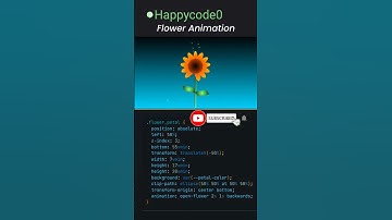 Flower animation #html #css #javascript |||