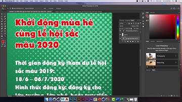 ✔️  Trame hóa màu chuyển sắc bằng Photoshop | Học Photoshop