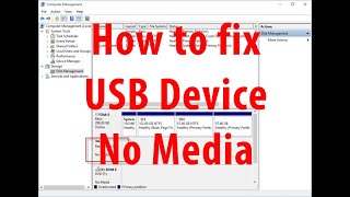 how to fix usb device not recognized no media please insert a disk into removable disk