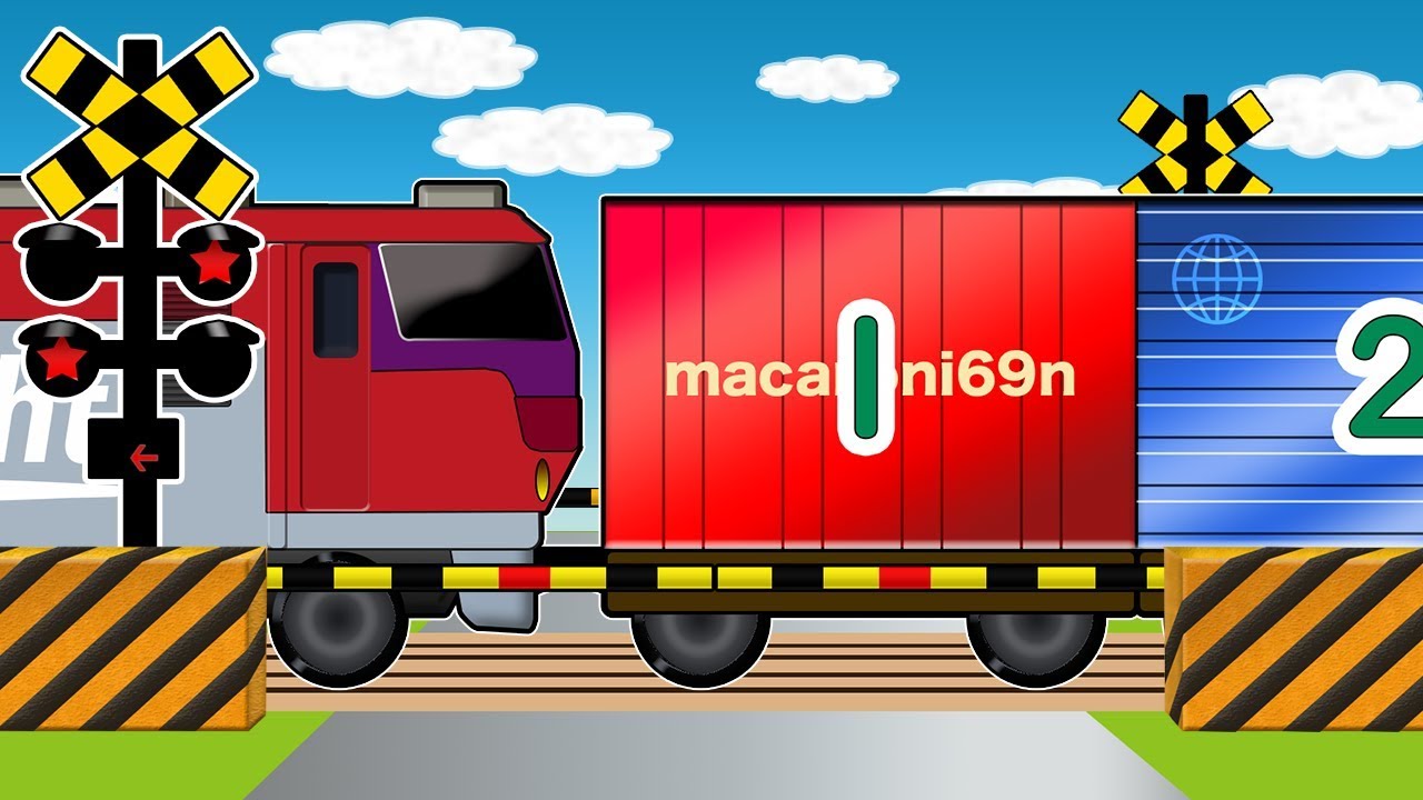 10のかもつ① 1〜10をおぼえよう♪【モンテ風踏切アニメシリーズ】