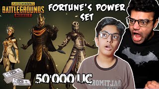 Spending All My Money In PUBG Mobile | 50,000 UC Mythic Crate Opening | Fortune's Power Set !!!