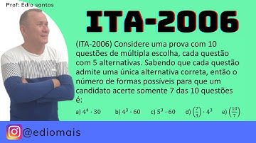 ITA  Análise Combinatória