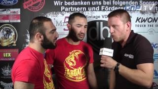 Das Stolze Team Hakan Kilinc Und Ardalan Sheikholeslami Feiert Sieg Über Taylan Yesil