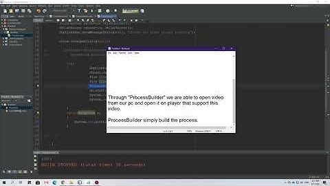 How to play video using Java || play video using Java || ProcessBuilder in java