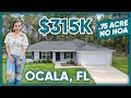 Affordable home for sale on almost one acre in ocala florida no hoa