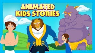 ANIMATED KIDS STORIES - The Selfish Giant, The Beauty & The Beast AND Aladdin -KIDS HUT STORYTELLING