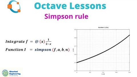 Simpson rule: Implement Octave to integrate function 1/(2-x) using loop statement and quadrature