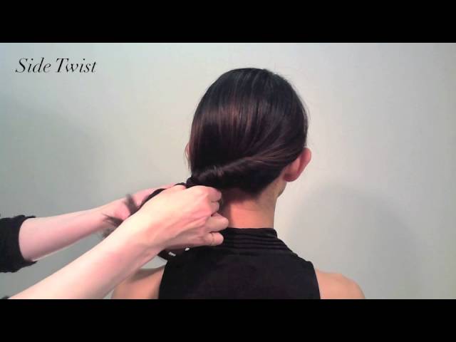 簡単で全方位美しいまとめ髪 サイドツイスト の作り方 Colette Malouf Youtube