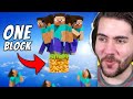 Can 100 Players Beat Minecraft Using 1 Block?!