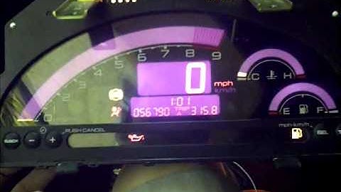 Testing Ap2 S2000 Cluster on Acura Rsx/Honda DC5