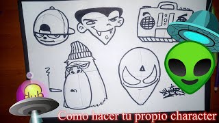 Crea tu propio personaje ( Character ) tipo graffiti con formas geométricas Paso a paso