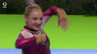 Sabrina MANECA-VOINEA (ROU) - 2024 European silver medallist, floor by europeangymnastics 253 views 2 weeks ago 3 minutes, 59 seconds