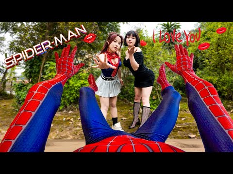 THESE SPIDER-GIRL'S WANT SPIDER-MAN TO BE THEIR BOYFRIEND (Spider-Girl's in Love in real Life)