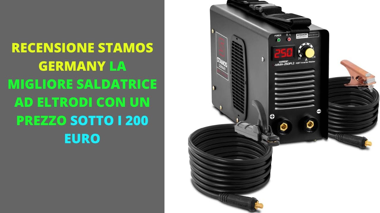 Stamos Germany S-MMA-250-PI Saldatrice Inverter Saldatrice A Elettrodo