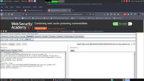 Combining web cache poisoning vulnerabilities