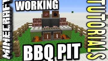 Minecraft PS4 - WORKING BBQ GRILL [ No Mods ] Redstone Tutorial - Xbox / MCPE / PS3 / Switch / Wii u