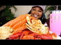 DUNGENESS CRAB + SNOW CRAB LEGS + CRAWFISH , SEAFOOD MUKBANG 먹방쇼 , THE JUICY CRAB SAUCE  먹방쇼